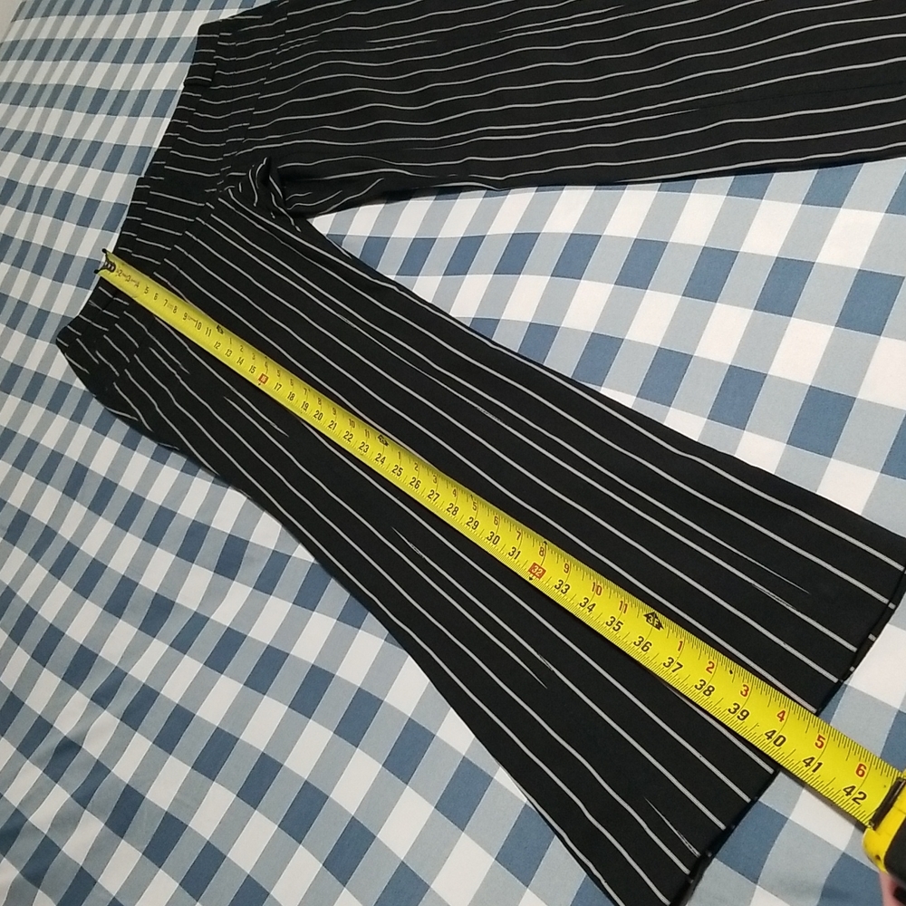 POLECI MADE IN USA BLACK AND WHITE STRIPE PANTS - Picture 5 of 16